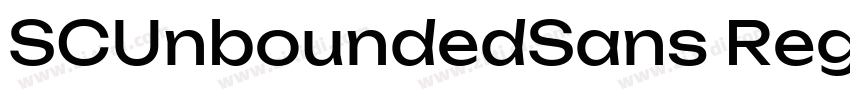 SCUnboundedSans Regu字体转换
